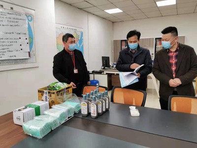 沙田醫保分局到復工企業開展疫情防控措施檢查